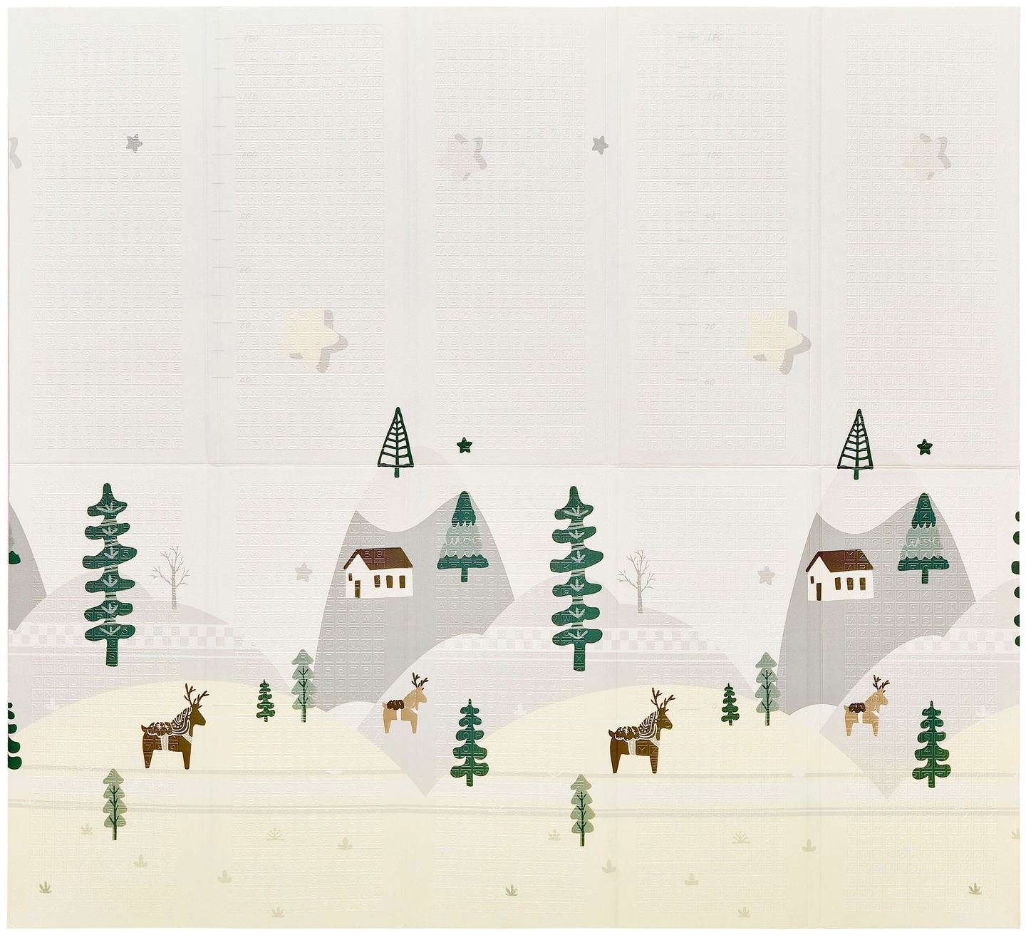 Covoraș din spumă cu două fețe XXL - pliabil 1 CM (munte și drum)