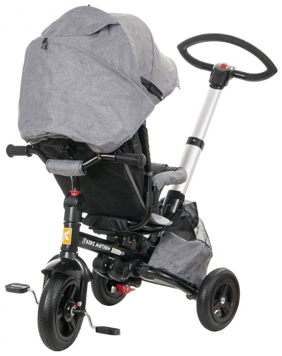 Tobi Velar tricicleta + folie de ploaie - gri