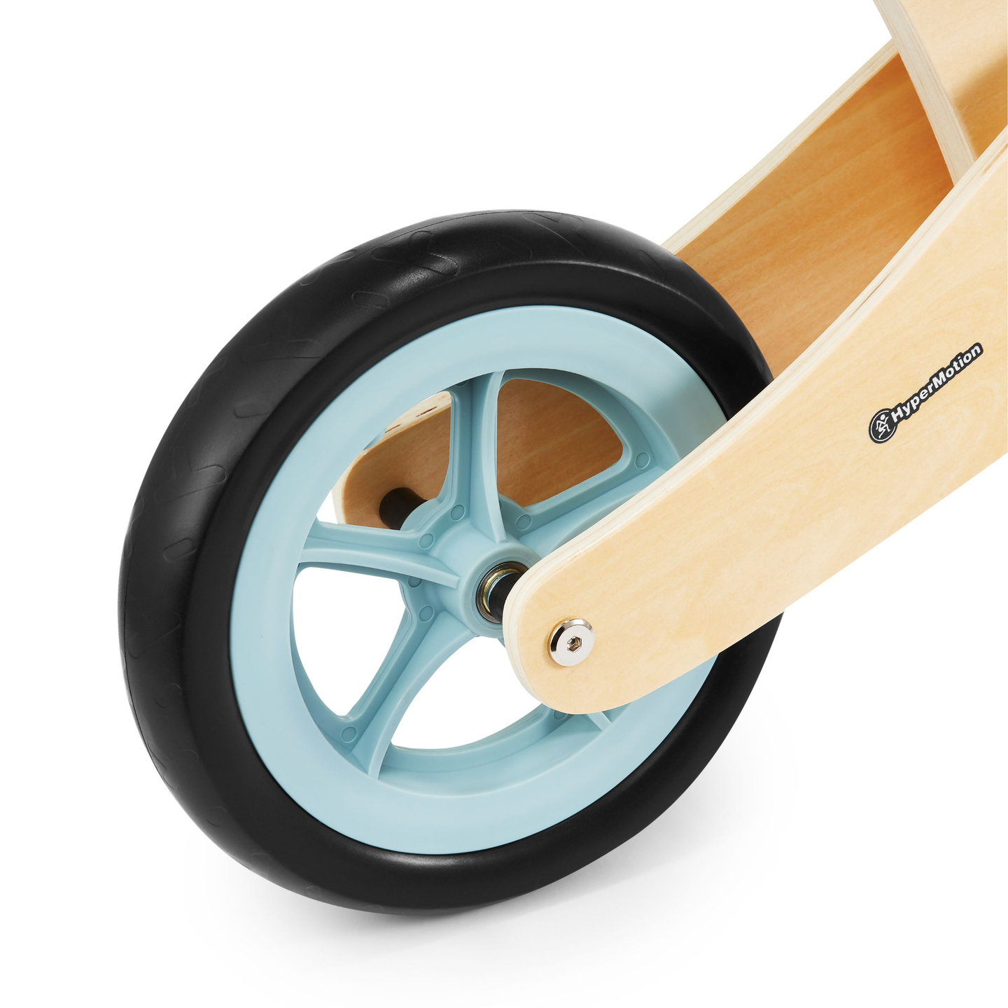 Tricicleta din lemn si balansier 2in1 - HyperMotion PERCY - albastru