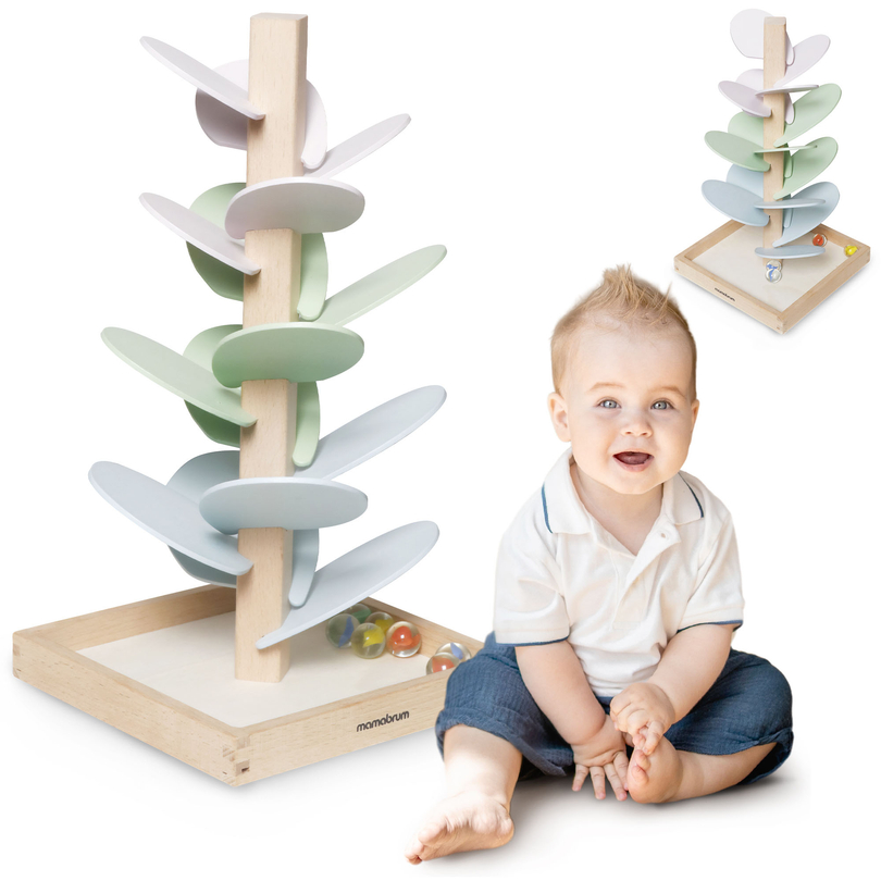 Culodrom din lemn - copac de sunet cu bile