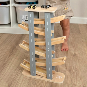 Pistă din lemn - tobogan pentru mașini - 6 etaje