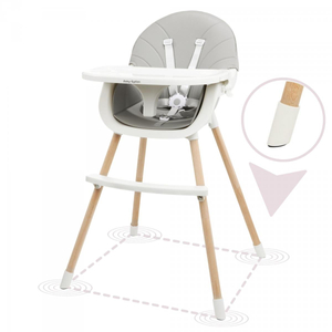 AMELIA scaun de hrănire 3in1 Moby-System, gri