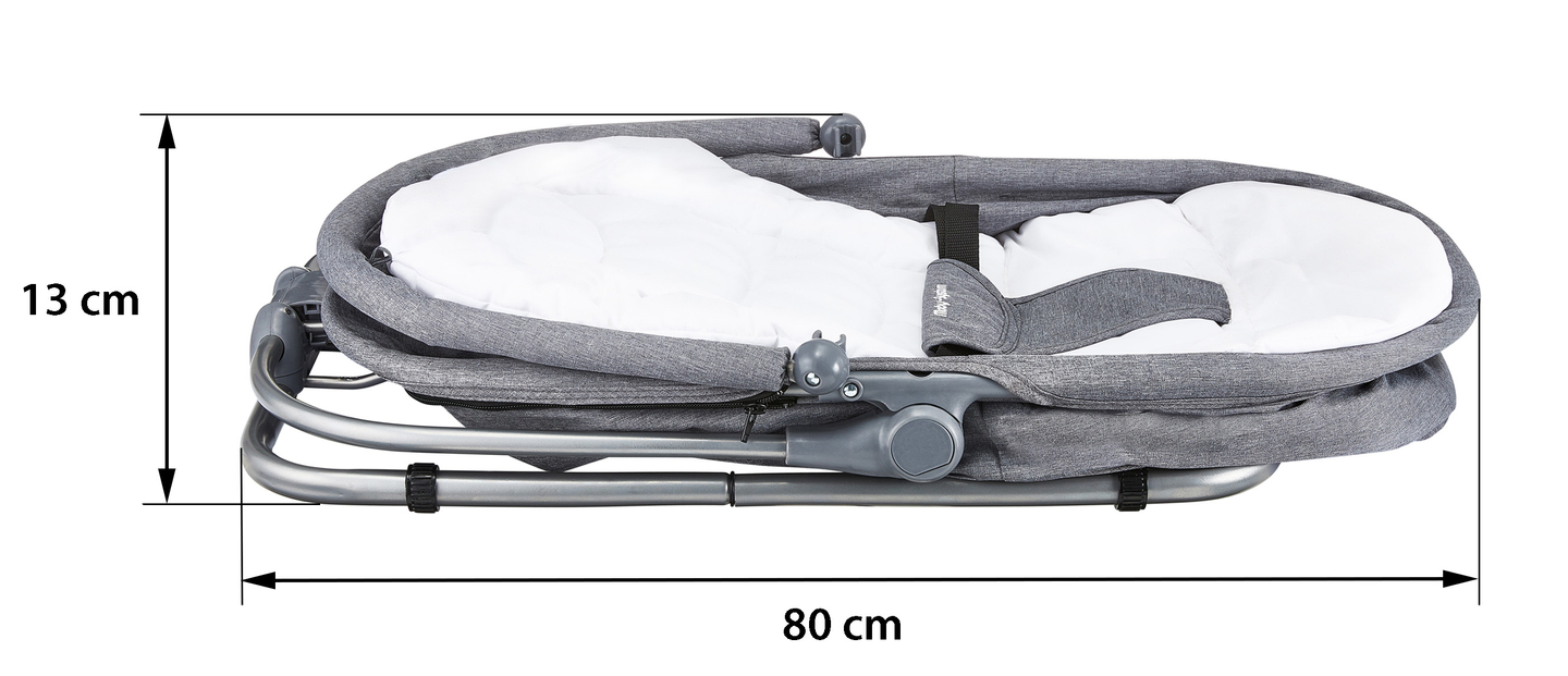Șezlong + Scaun de flotabilitate + Pătuț 3 în 1 - Moby-System MILA