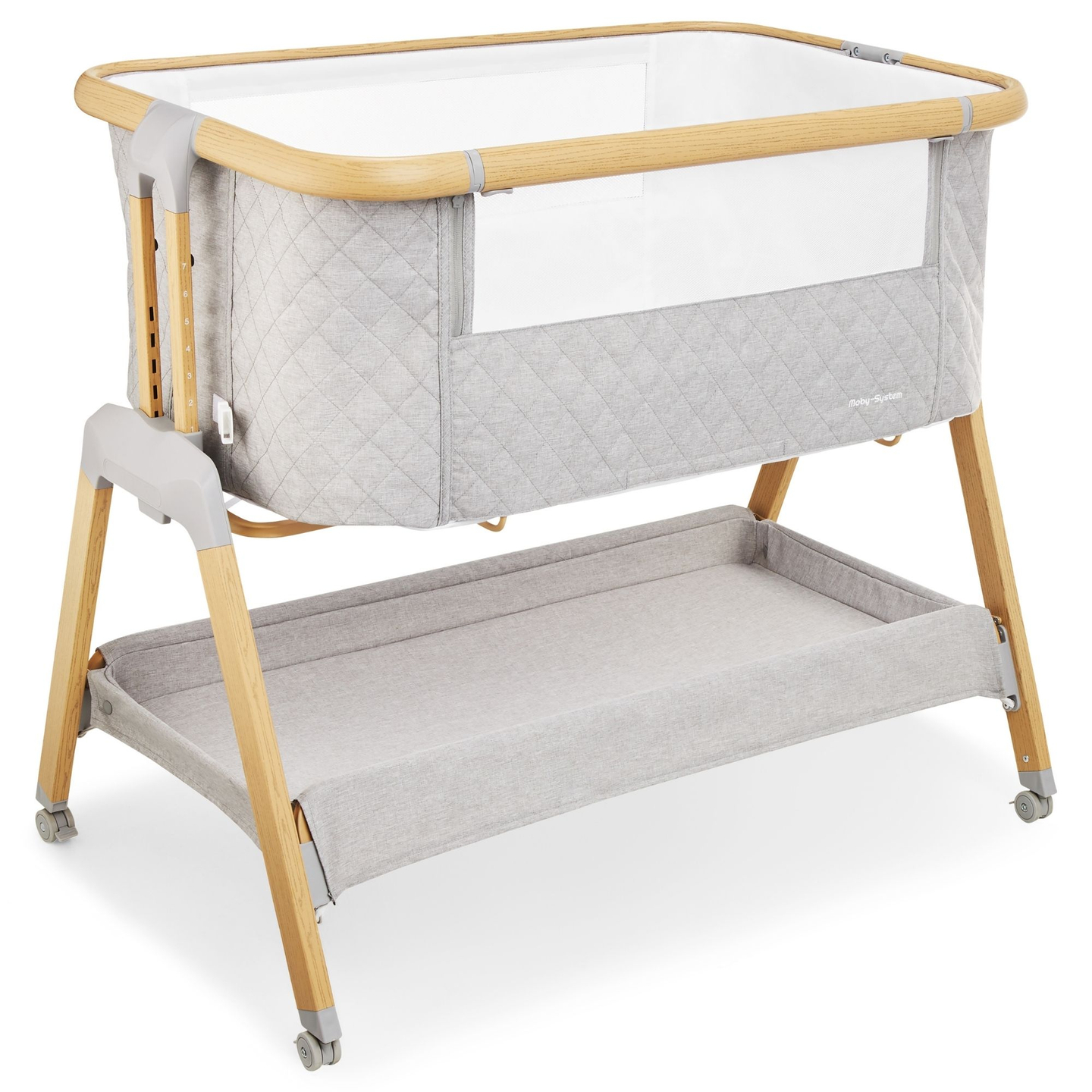 Pătuț de călătorie, cu suport, 3 în 1 - Moby-System DREEMY