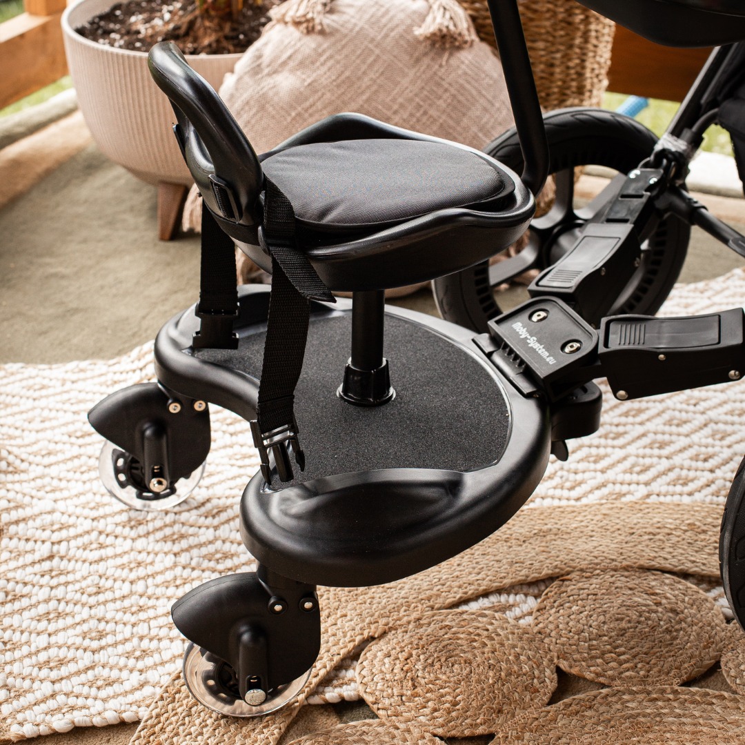 Extensie scaun cu rotile MR BUGGY cu scaun - roți cu LED-uri