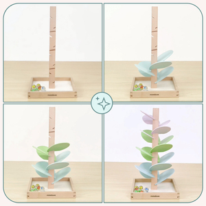 Culodrom din lemn - copac de sunet cu bile