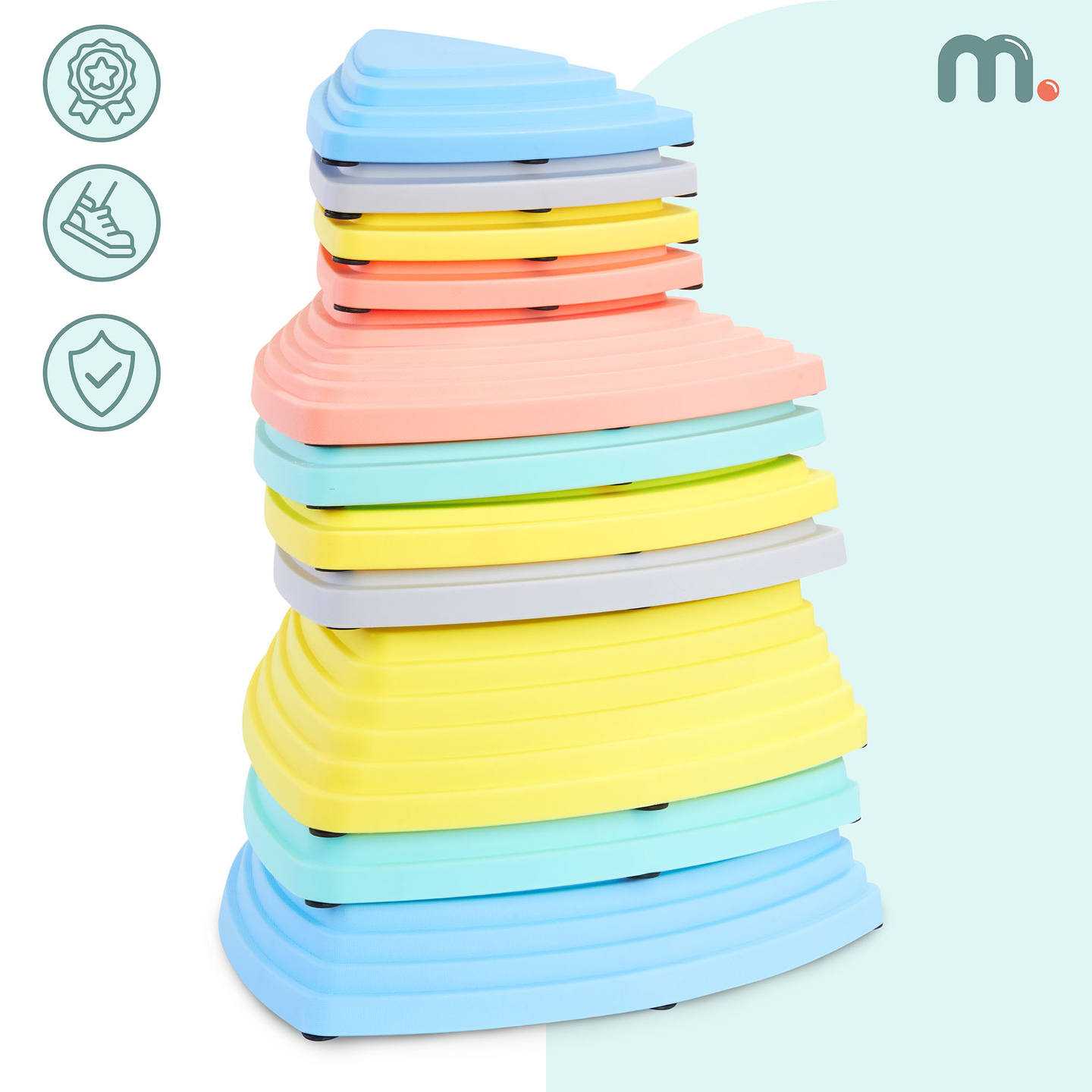 Pietre de echilibrare colorate - 11 bucăți