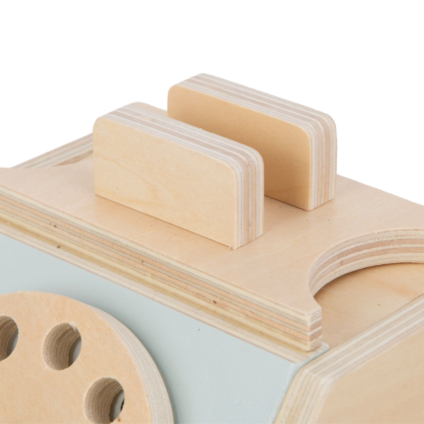 Telefon retro din lemn - mentă