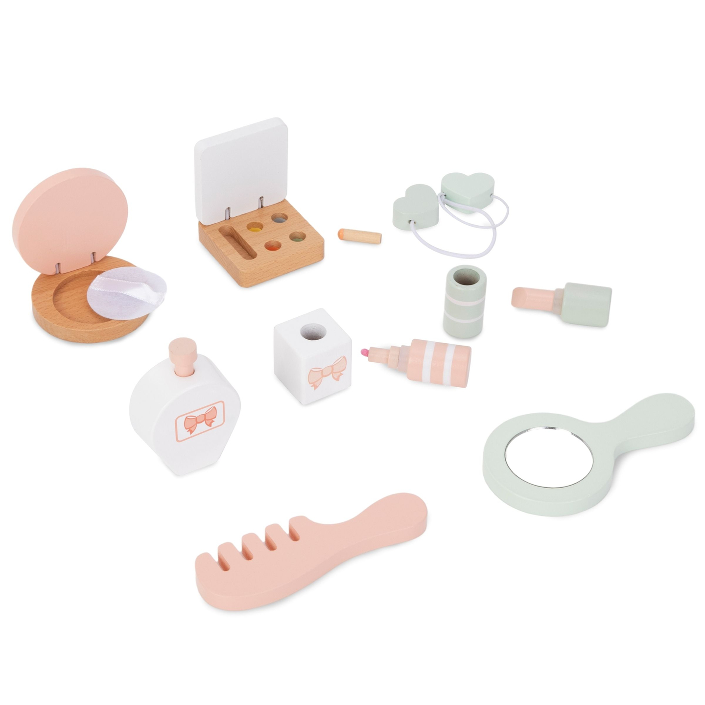 Masă de toaletă din lemn pentru copii cu accesorii