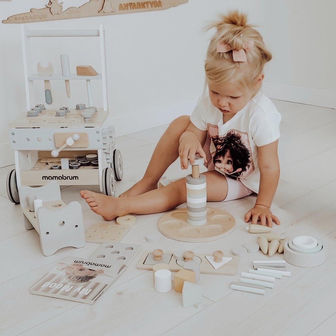 Cutie educațională Montessori pentru copii mici - 6 jucării