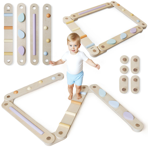 Cale senzorială mare din lemn - cale de echilibru - 9 elemente