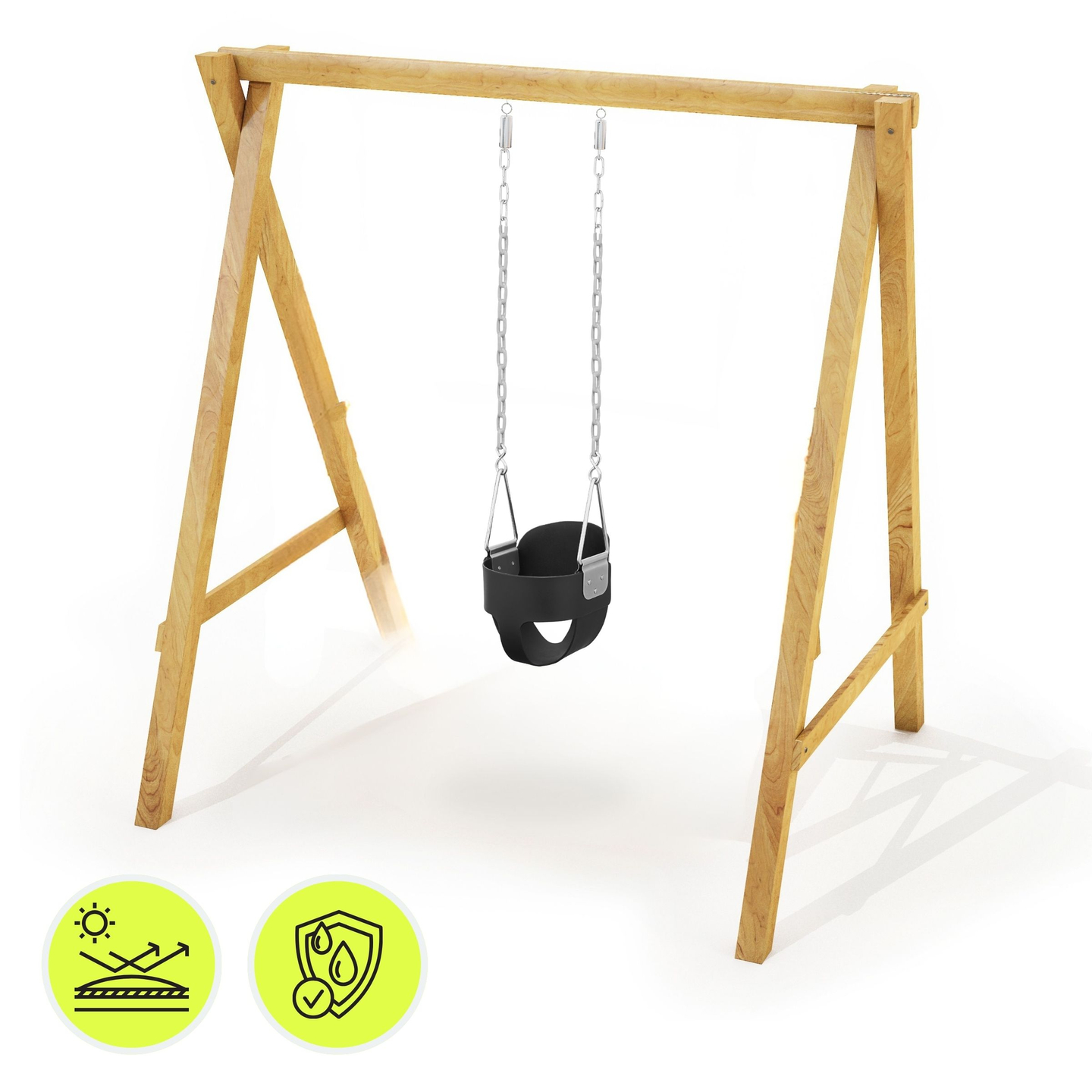 Leagăn cu lanț pentru copii HyperMotion cu spătar înalt