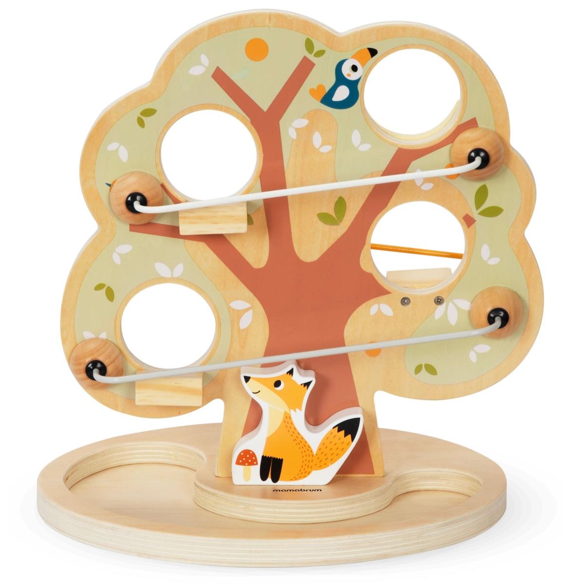 Pistă de alunecare cu bile din lemn - Copac verde