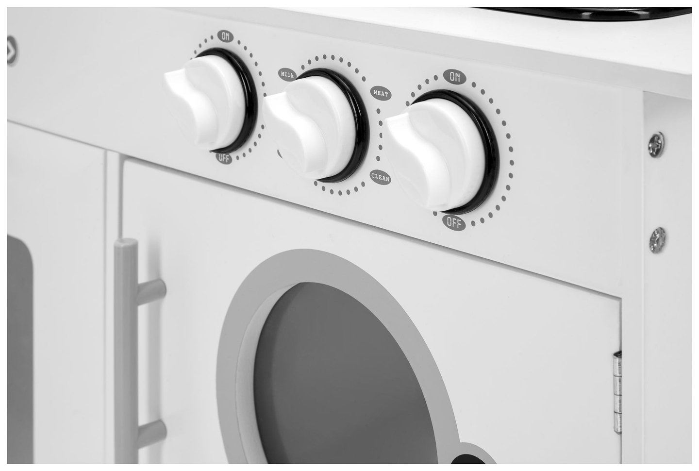 Bucătărie de colț din lemn XXXL cu frigider, cuptor, mașină de spălat, șorț și accesorii