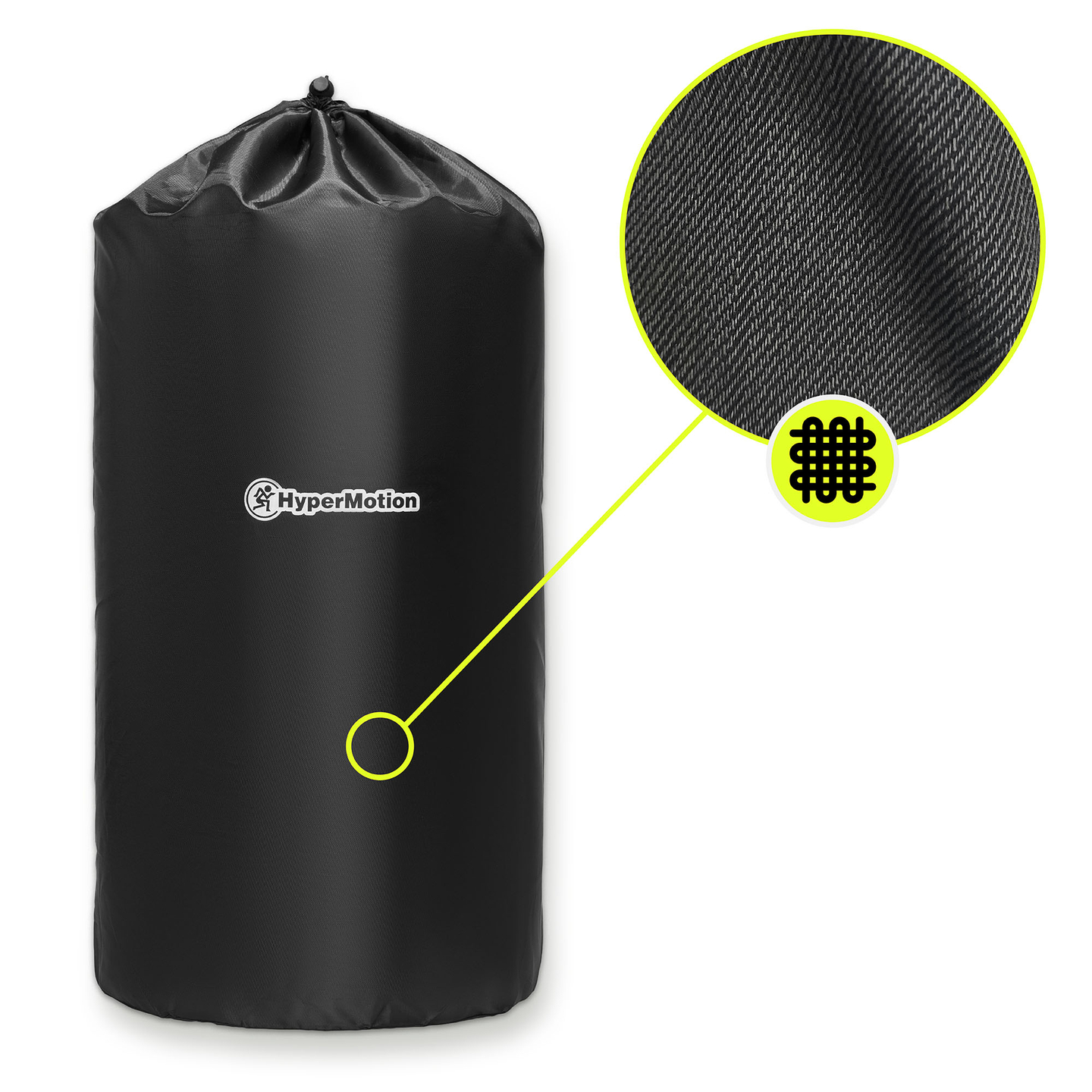 Saltea de presopunctură cu pernă și husă - 72 cm HyperMotion gri și roz