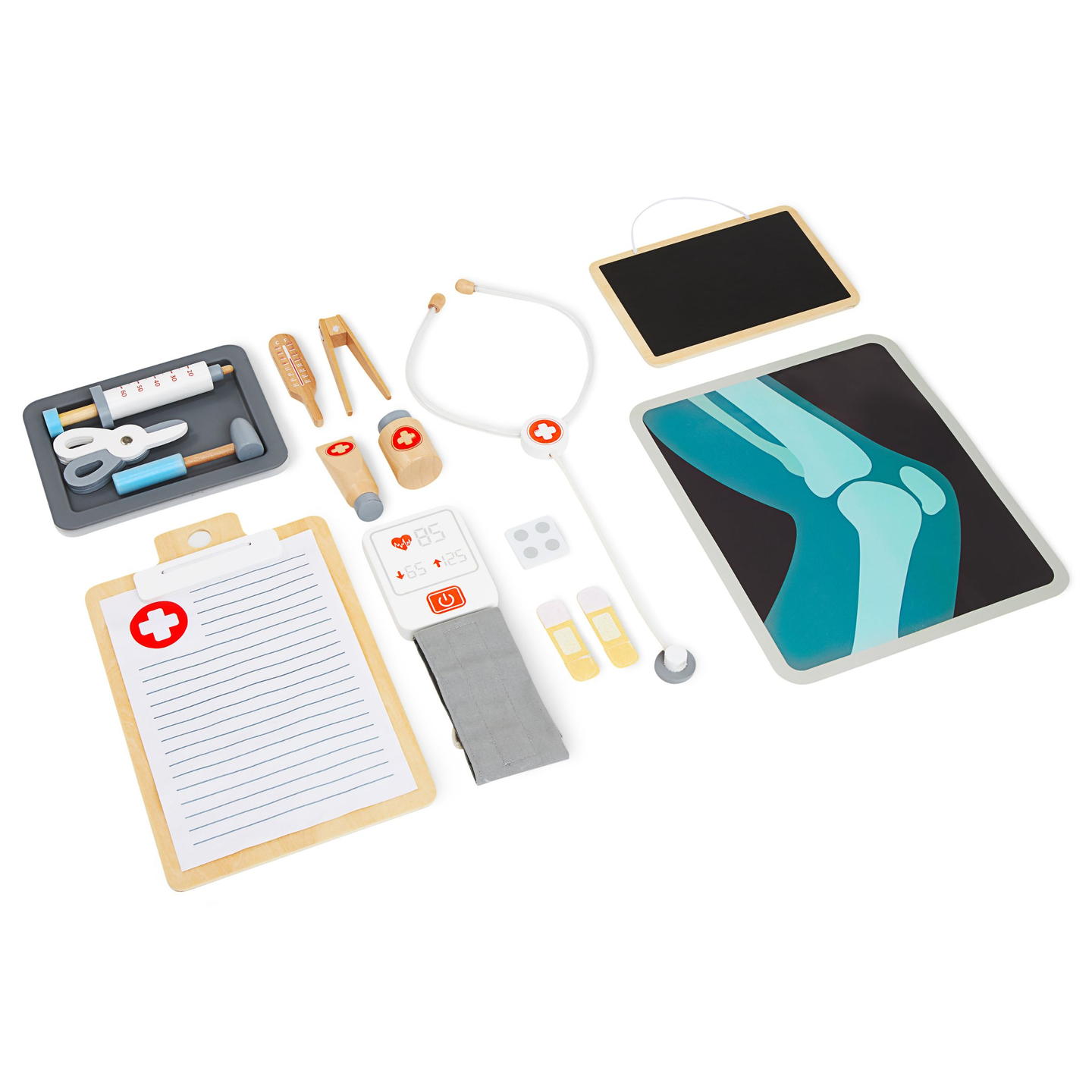 Cabinet medical din lemn spital XXL - set de doctor cu accesorii
