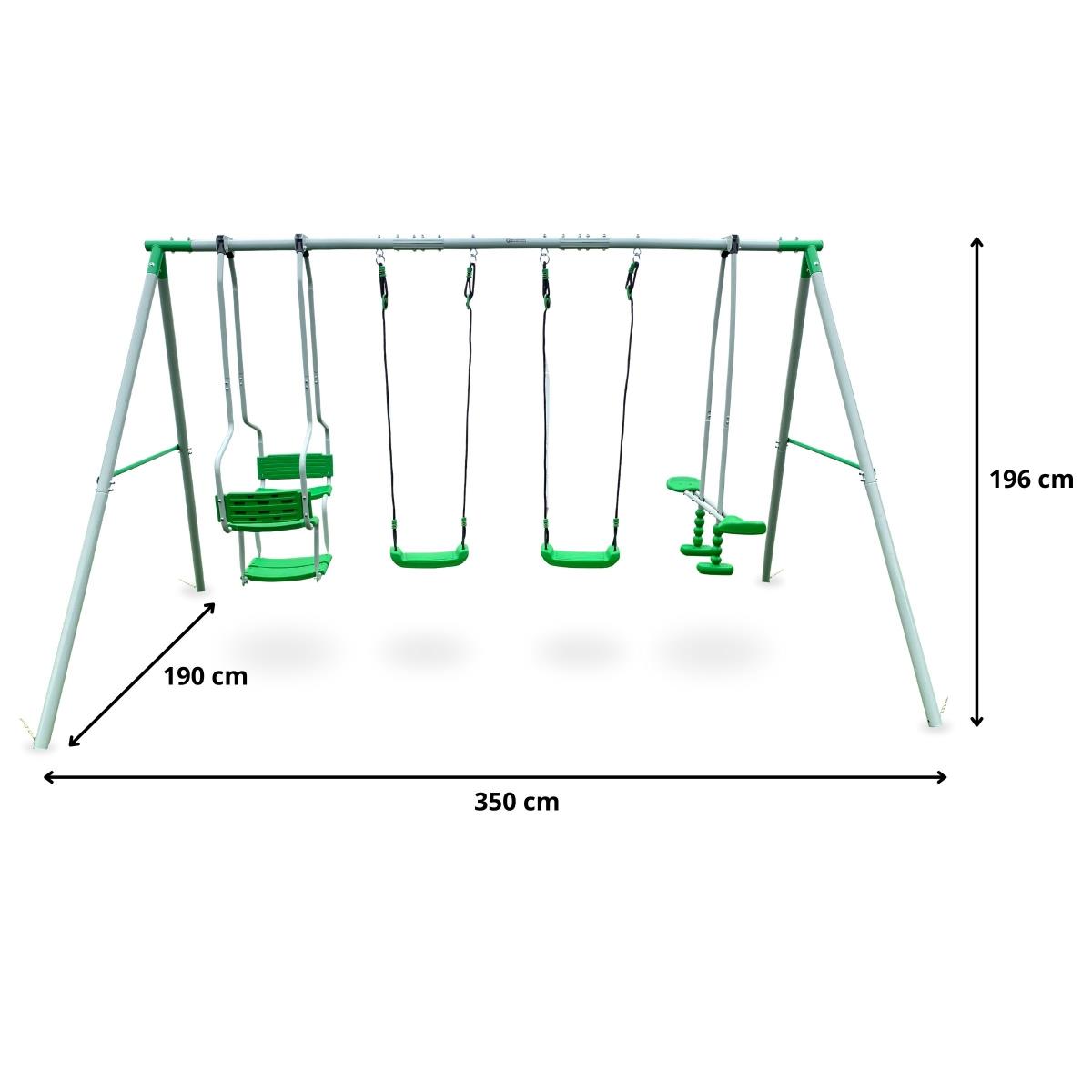 Leagăn pentru copii 6 persoane - loc de joacă în grădină
