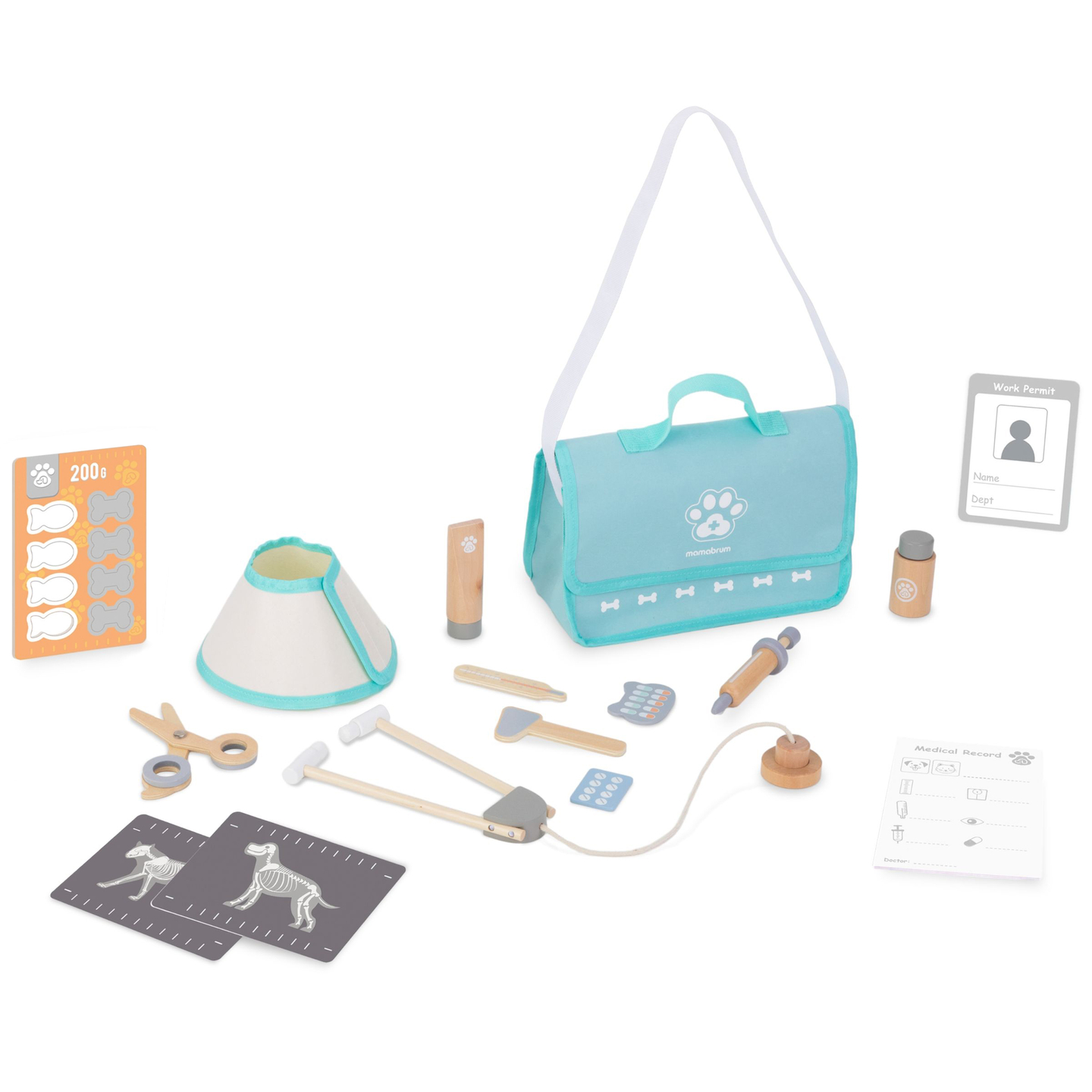 Set veterinar din lemn