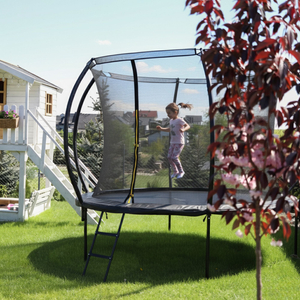 Trambulina de gradina XL HyperMotion pentru copii - 305 cm 10FT - cu scara si plasa interioara - pentru casa si gradina