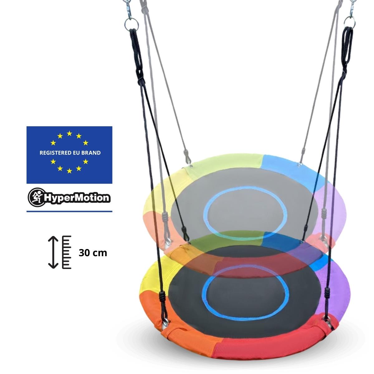 Loc de joaca de gradina XL pentru copii cu leagan cu cuib de barza, scara si plasa de catarare