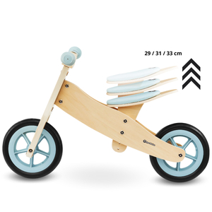 Tricicleta din lemn si balansier 2in1 - HyperMotion PERCY - albastru