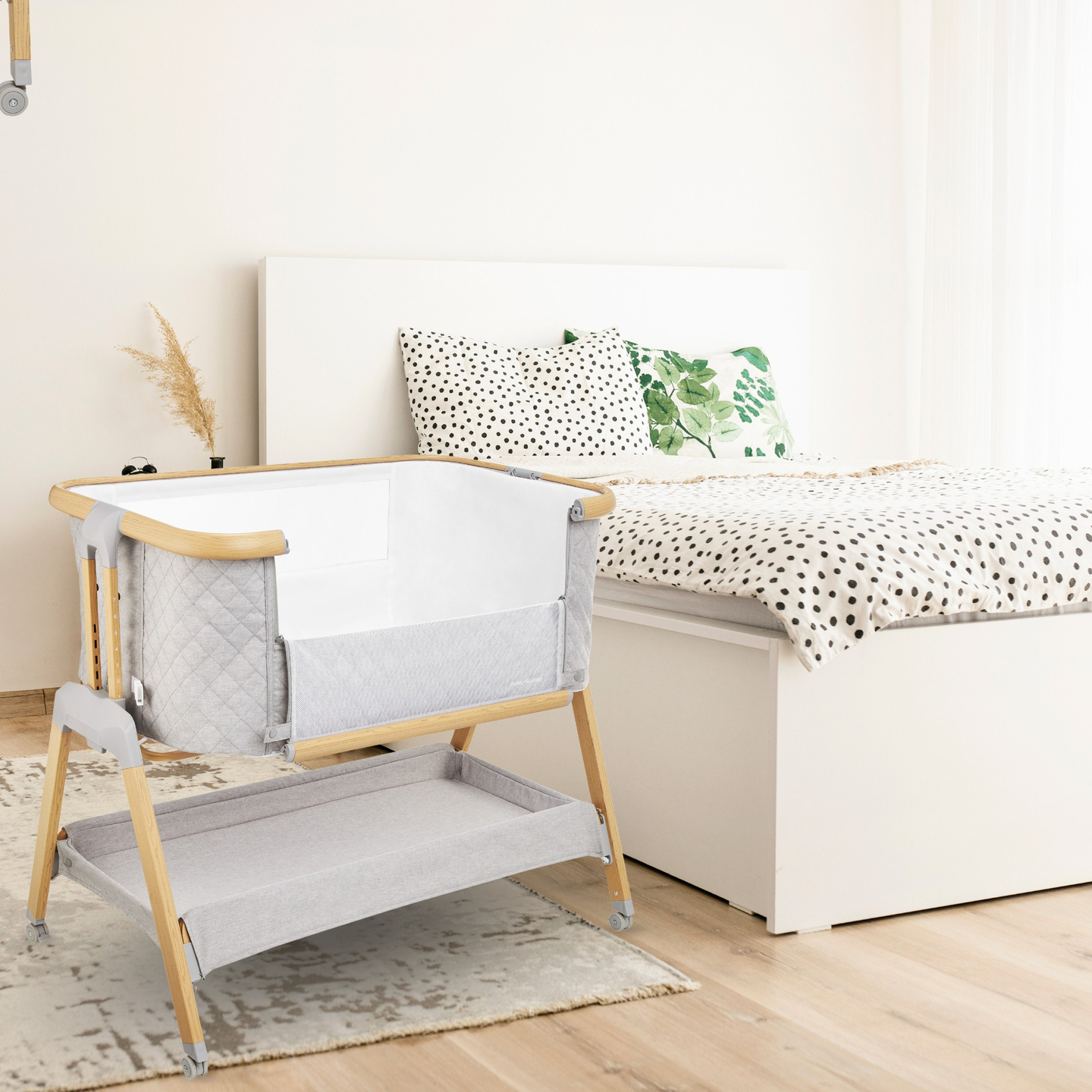 Pătuț de călătorie, cu suport, 3 în 1 - Moby-System DREEMY