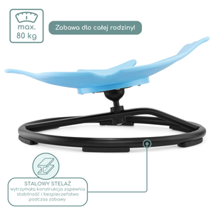 Mini carusel pentru copii Pești - albastru