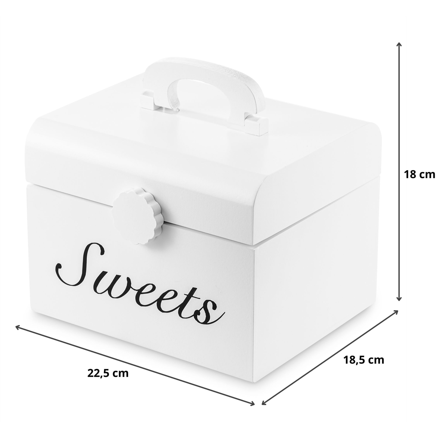 Cutie de bomboane de tăiere din lemn, magazin de dulciuri