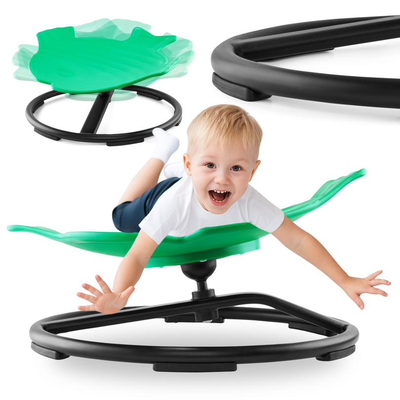 Mini carusel pentru copii Pești - culoare verde