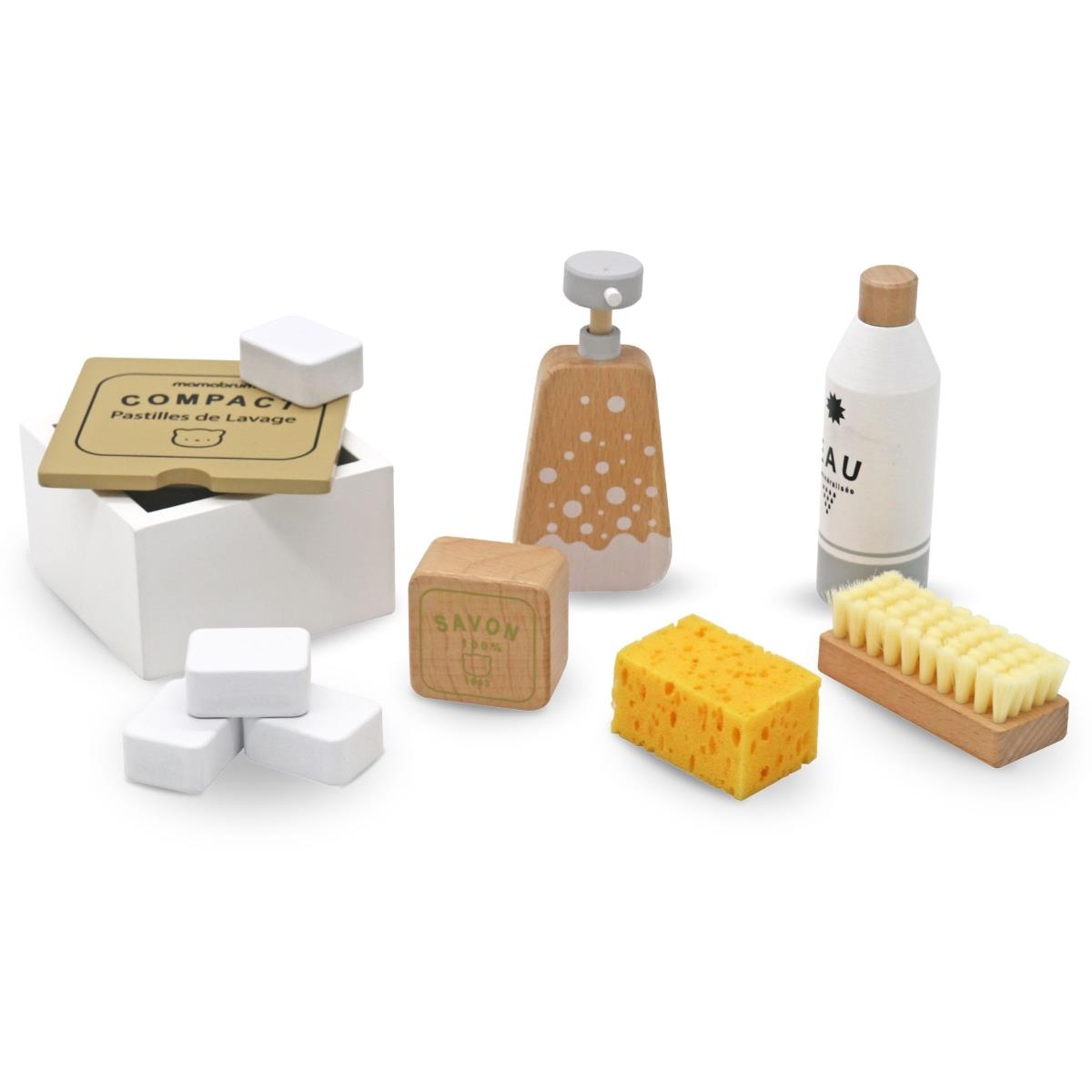 Set de curățare din lemn pentru copii - 10 articole