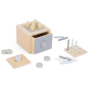 Cutie de educație Montessori pentru copii mici - 6 jucării