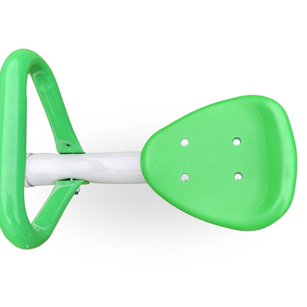 Leagăn de grădină 2-în-1, grindă de echilibru pentru 2 persoane cu funcție de carusel de 360 de grade