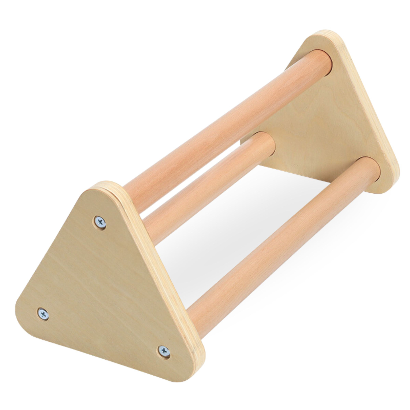 Loc de joacă pentru copii din lemn, făcut în casă - scară + perete de cățărat + bârnă de echilibru - triunghiul lui Pikler