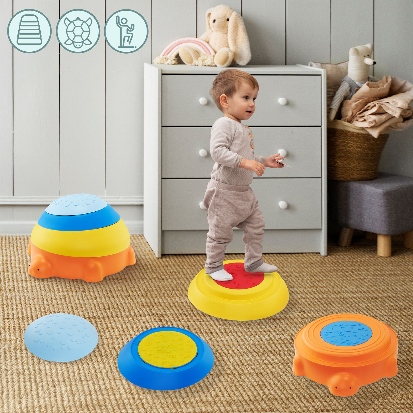 Cale senzorială pentru copii - Țestoasă colorată