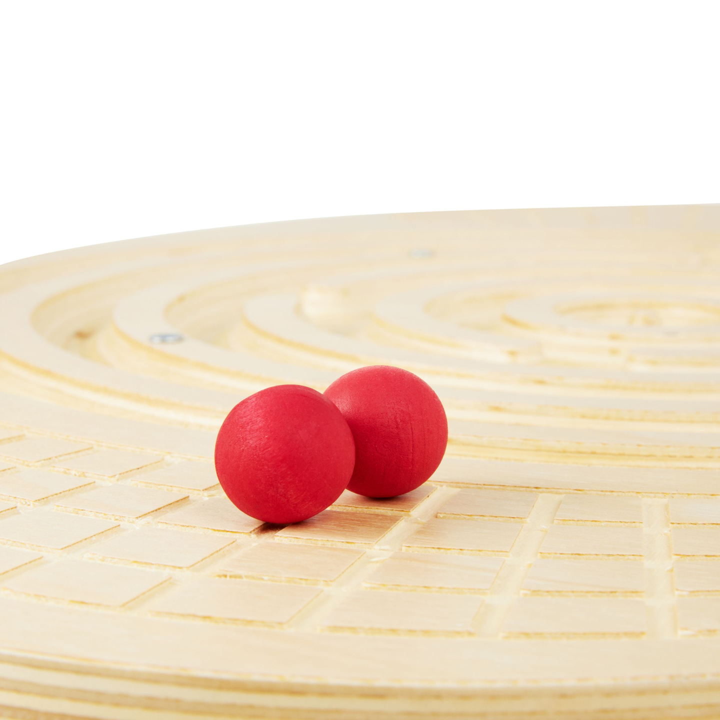 Tablă de echilibru din lemn cu labirint și bile - balansoar de echilibru