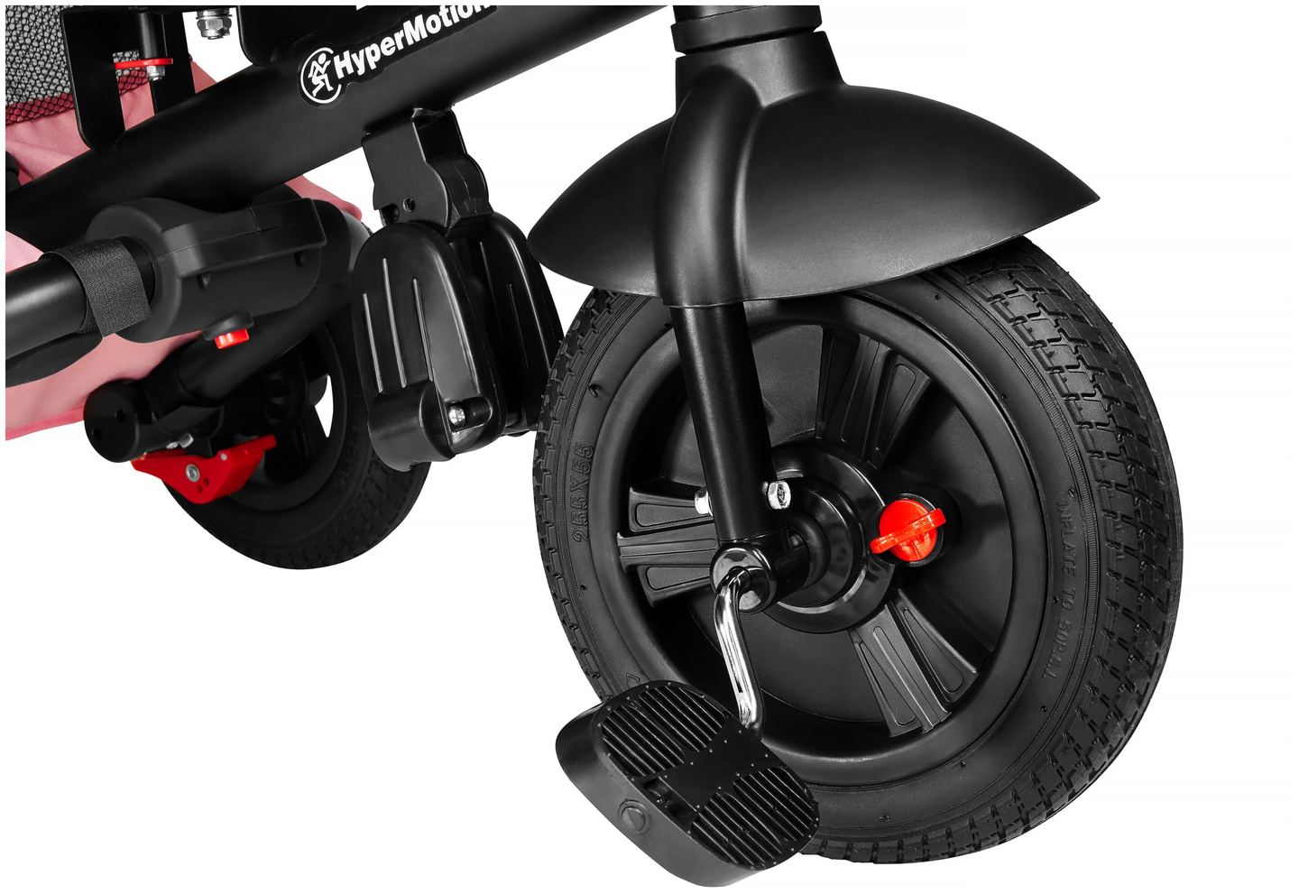 Tobi Velar tricicleta + folie de ploaie - roz