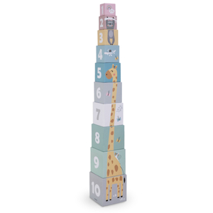 Turn Jigsaw pentru copii 10 piese - numere și animale