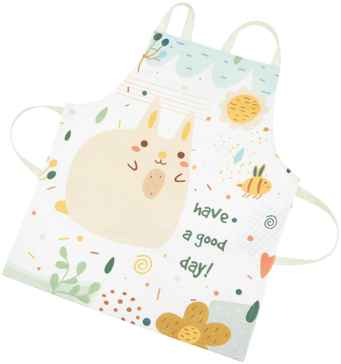 Accesorii de bucătărie mari din lemn alb și șorț