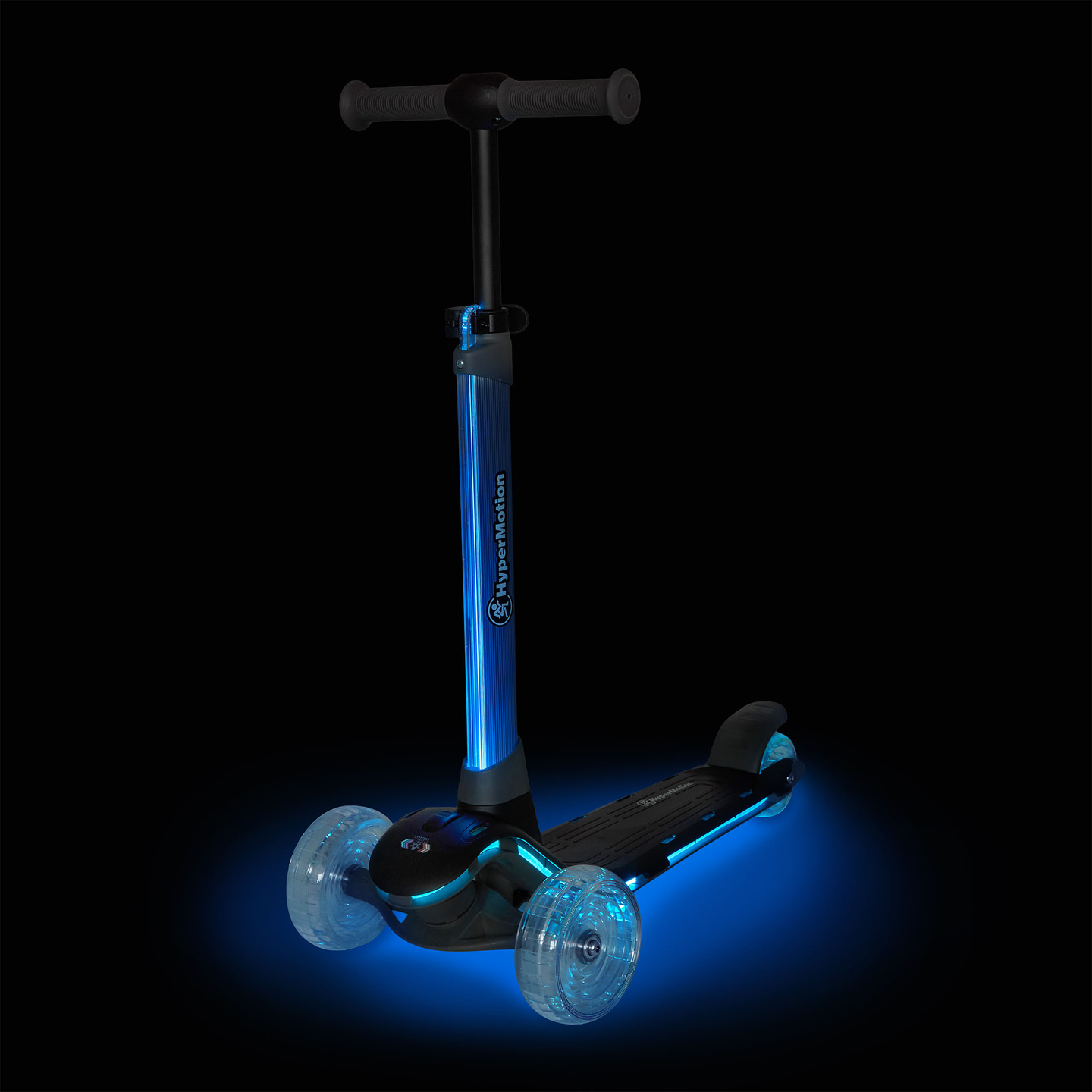 Trotinetă de echilibru HyperMotion BECKY - iluminare LED RGB, neagră