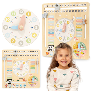 Calendar din lemn pentru copii 6in1
