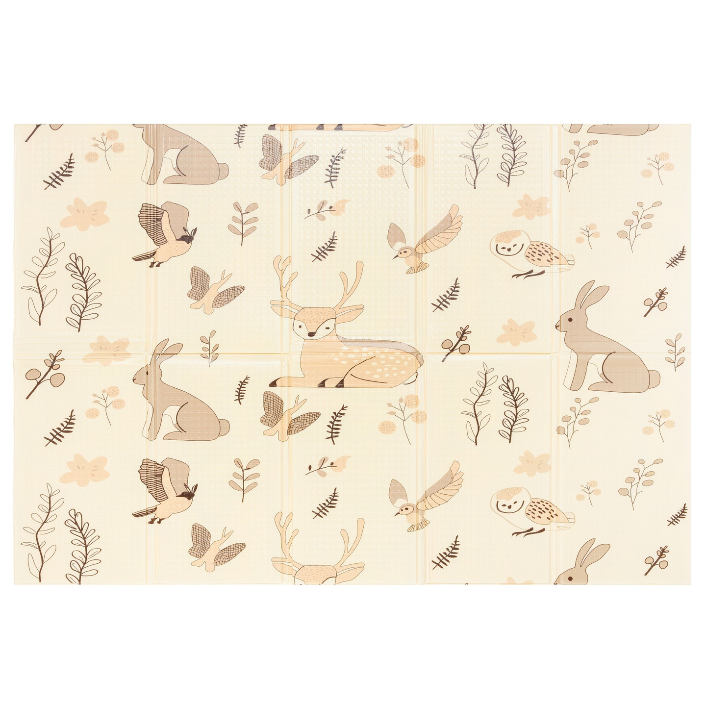 Covoraș de spumă pliabil pe două fețe 180 x 120 x 1cm - Magic Forest/Autumn Streets - boho