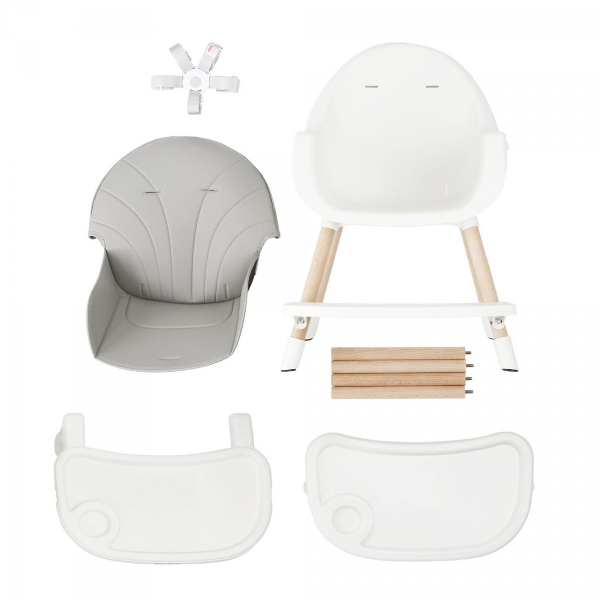 AMELIA scaun de hrănire 3in1 Moby-System, gri