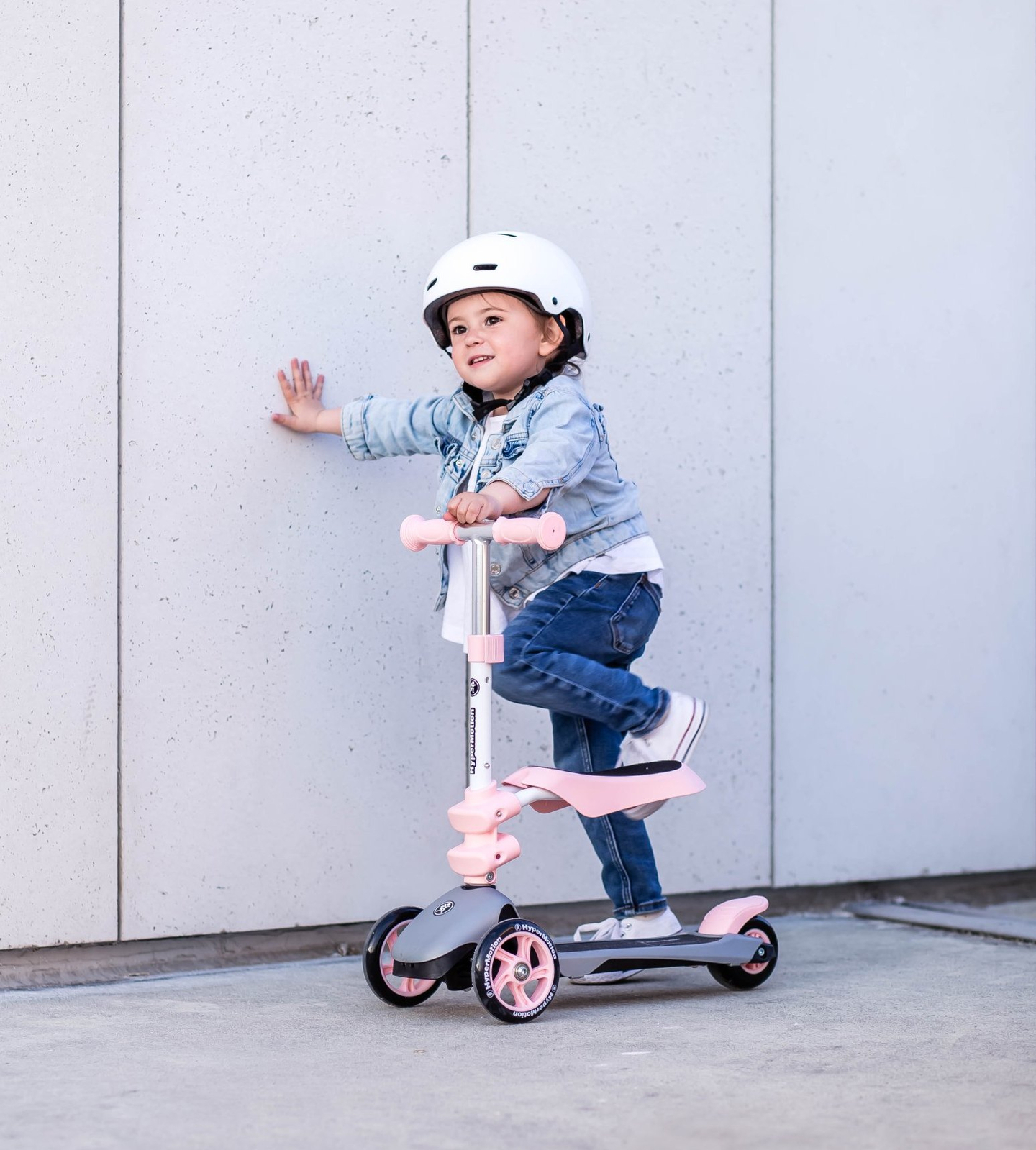 Tricicleta de echilibru HyperMotion 3in1 - roz