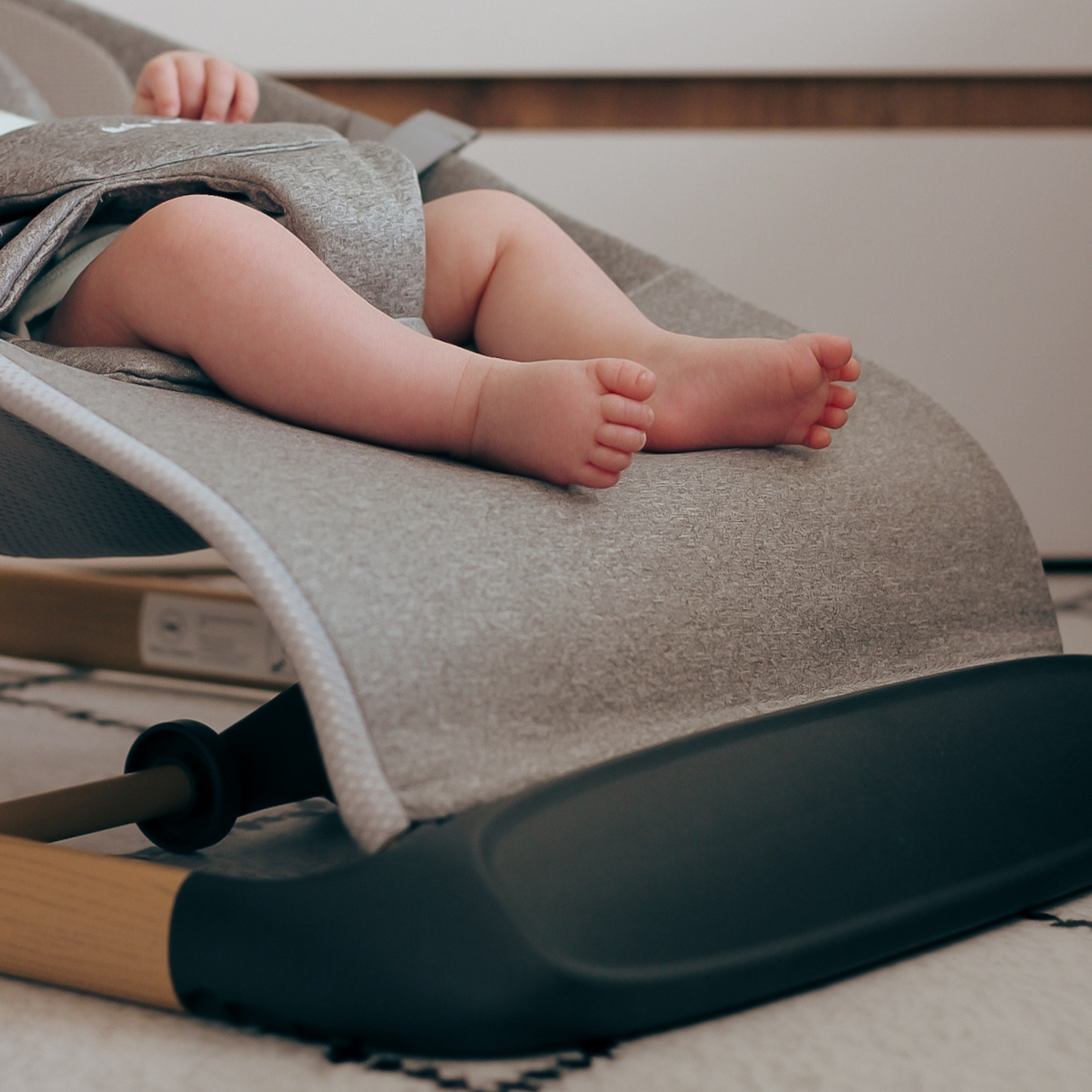 Fotoliu balansoar 2 în 1 Moby-Sistem LILY - gri