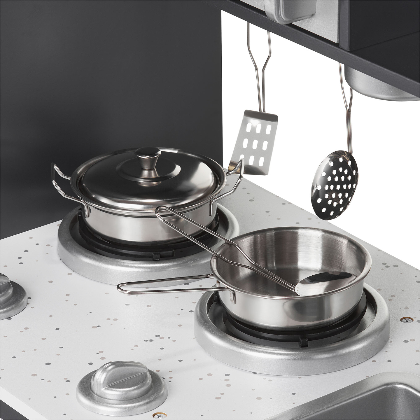 Bucătărie XXL din lemn cu iluminare LED, șorț și accesorii