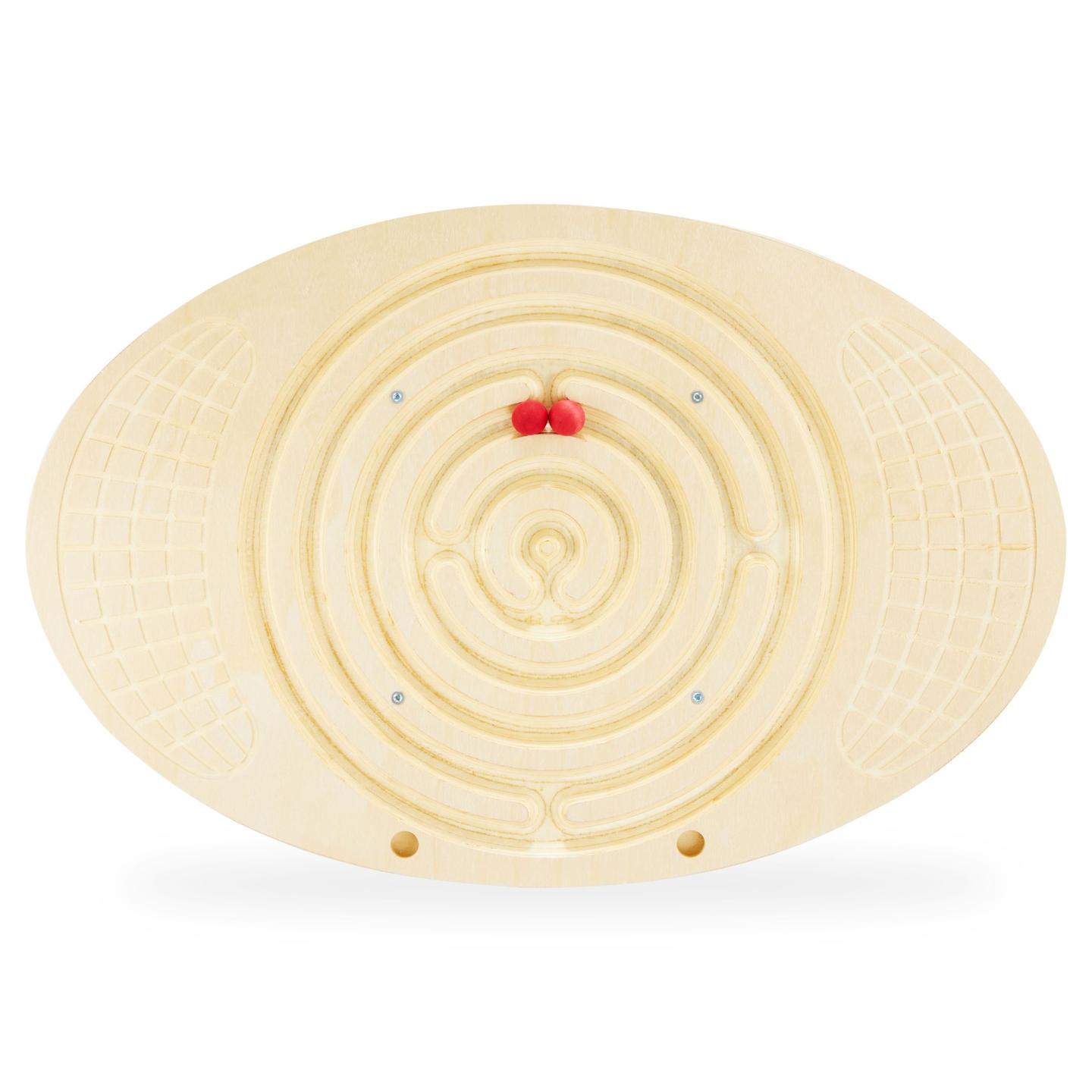 Tablă de echilibru din lemn cu labirint și bile - balansoar de echilibru