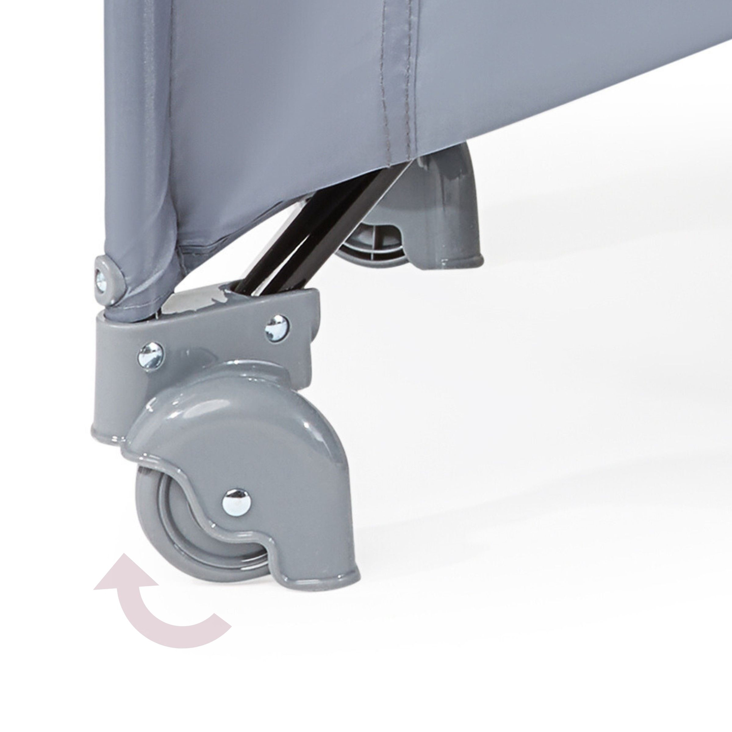 Patut de voiaj / tarc 2 nivele cu masa de infasat, acoperis si saltea Happy Traveler BASIC PLUS - gri