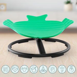 Mini carusel pentru copii Pești - culoare verde