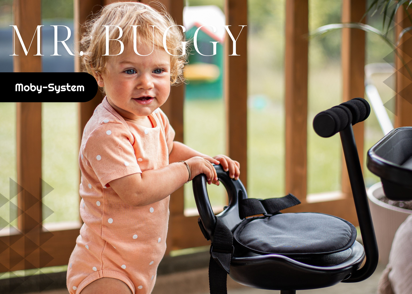 Extensie scaun cu rotile MR BUGGY cu scaun - roți cu LED-uri