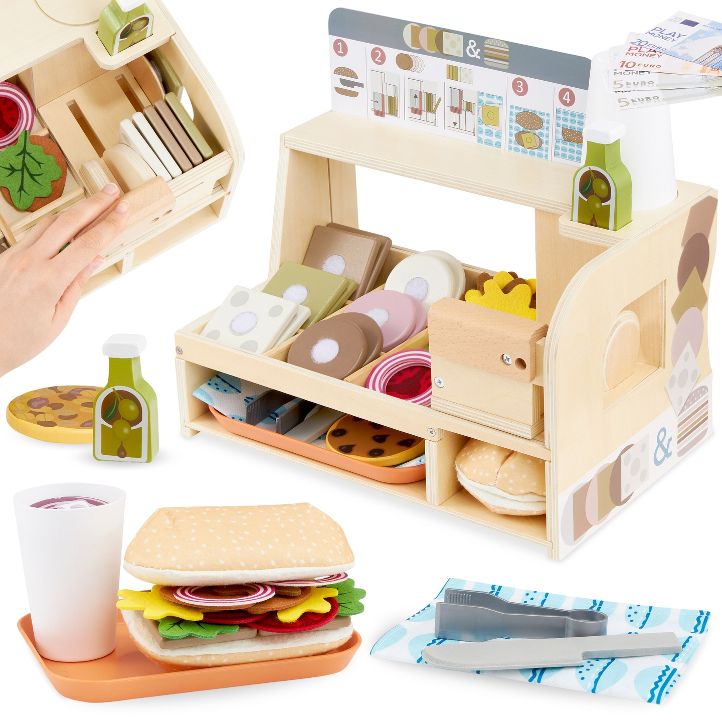 Sandwich bar din lemn - restaurant